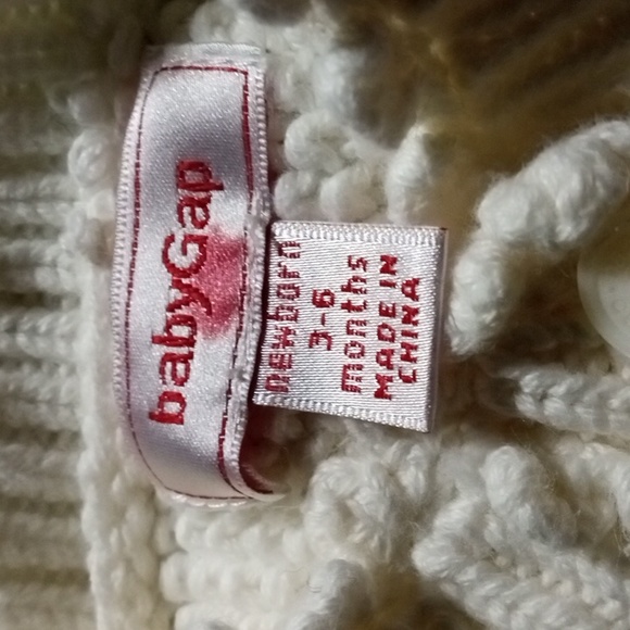 Like New, Baby Gap 3-6 Months Cable Knit Sweater Footed Onesie Coverall - Picture 13 of 13